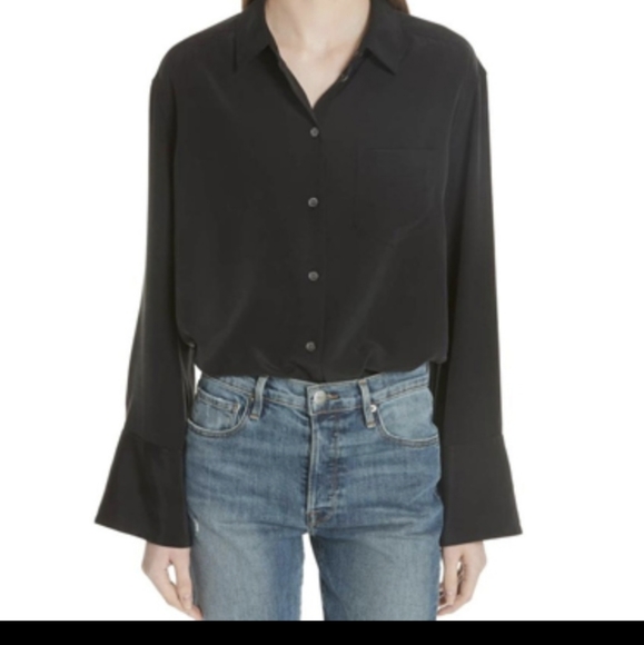 Equipment Femme coco silk button down S - Picture 1 of 5